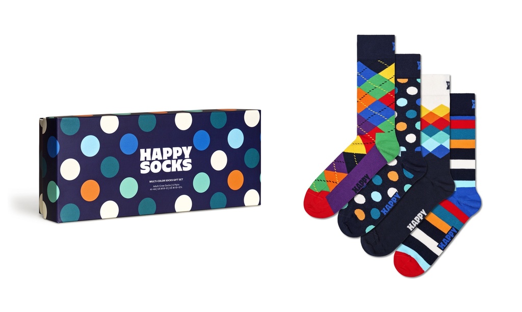 4-Pack Multi-color Socks Gift Set-XMIX09-6050