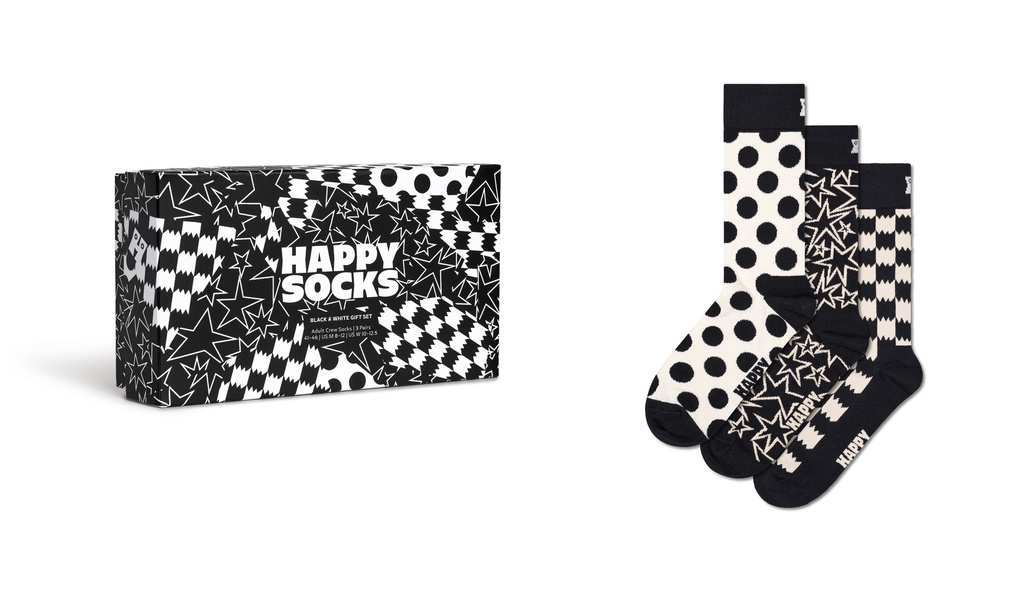 3-Pack Black And White Gift Set