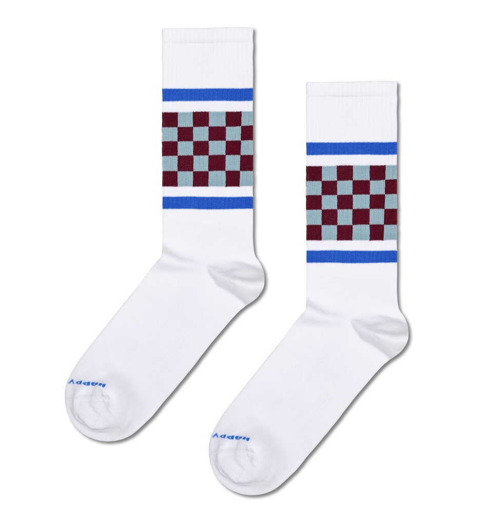Checked Stripe Sneaker Sock