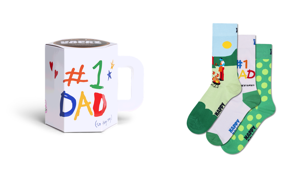 3-Pack No. 1 Dad Socks Gift Set