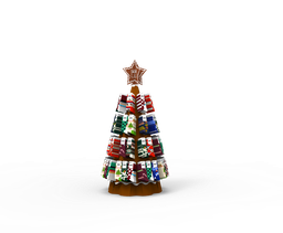 [D000054] Mid Gingerbread Holiday Tree