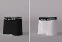 RM Kids Boxer Trunks 2-Pack - Black &amp; White